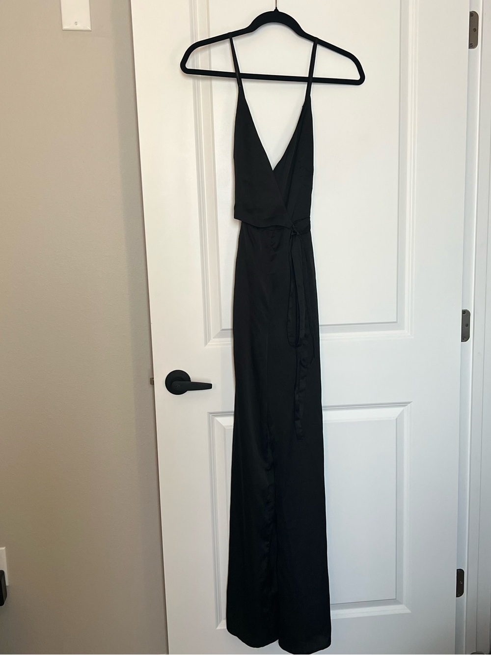 WYLDR Black Satin Jumpsuit